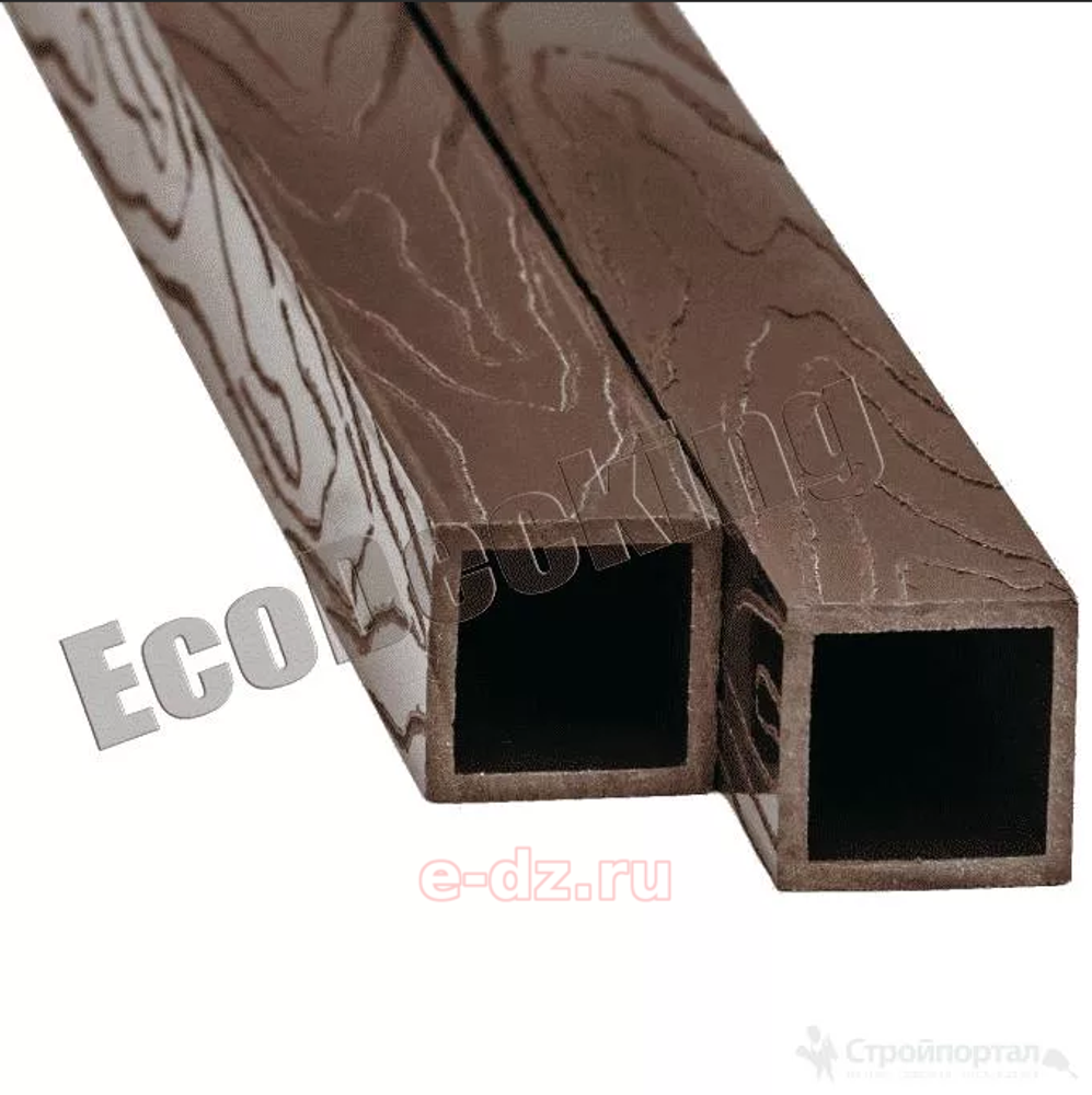 EcoDecking Балясина Комфорт 50х50х3000 (Шоколад / Венге)