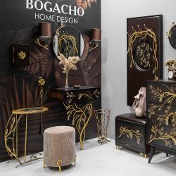 Столик приставной Oliva Branch (Олива Бранч) Голд Амбер