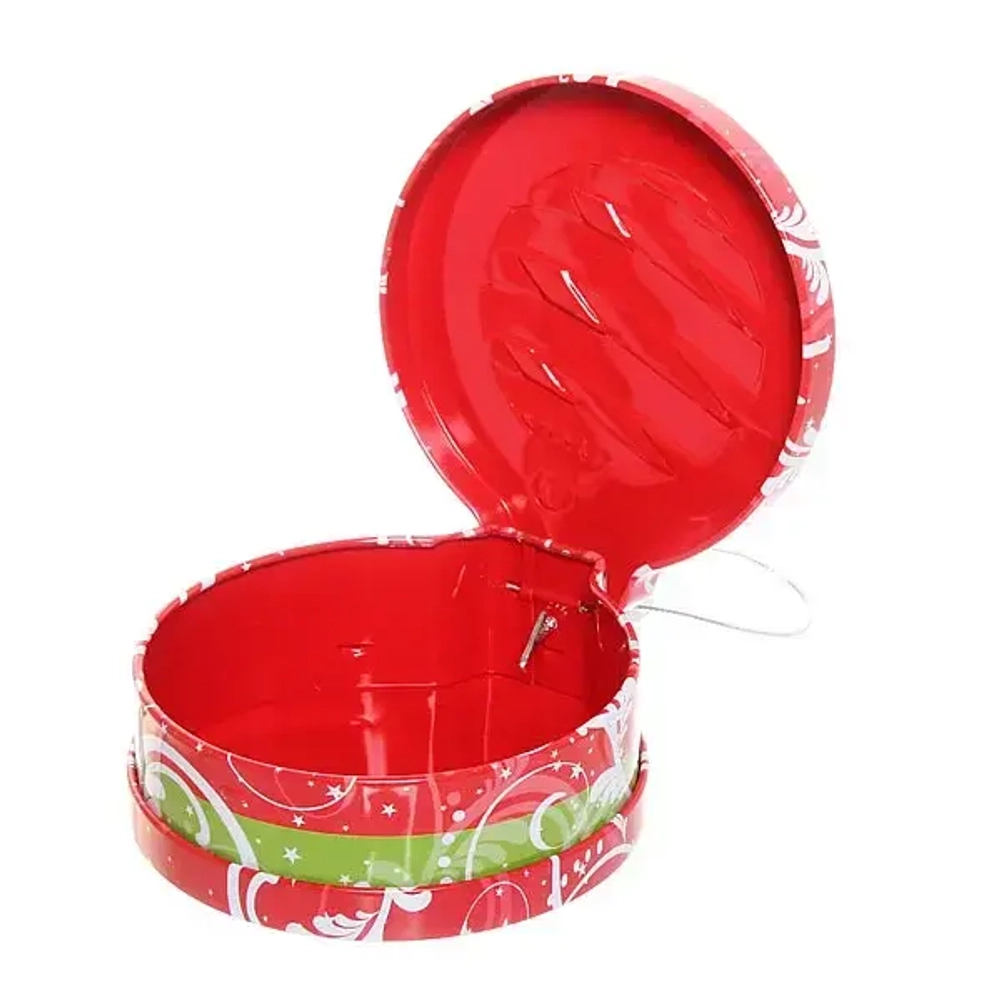 Банка жестяная 200мл 11,2*12,2*4см «Шарик» двухсторонняя