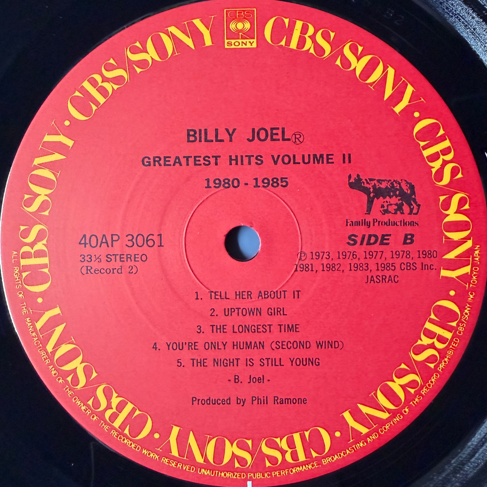 Виниловая пластинка Billy Joel ‎– Greatest Hits Volume I & Volume II 2LP