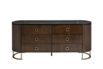 Комод Garda Decor коричневый 165*44,5*71 см