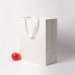 Пакет бумажный, 33x40x16, белый матовый, с вклееной ручкой