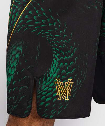 Шорты ММА Venum Matupa Black/Green/Gold