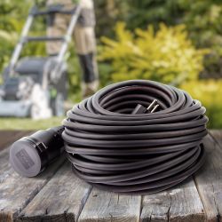 Удлинитель силовой ЭРА UPx-1e-3x1,5-20m-IP44(KG) в бухте с заземлением 1 розетка 20 м КГ 3х1,5мм2 | Силовые удлинители
