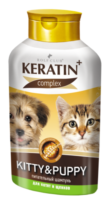 KERATIN+ Kitty&Puppy Шампунь питательный для котят и щенков, 400 мл