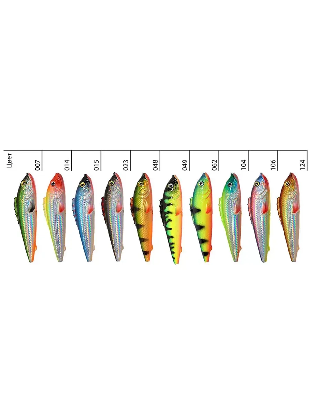 Воблер Минноу ЕРШ SR 75mm, цвет 124, 2 штуки