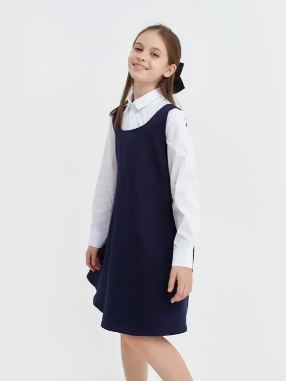 Сарафан для девочки MINAKU, цвет синий, рост 122 см