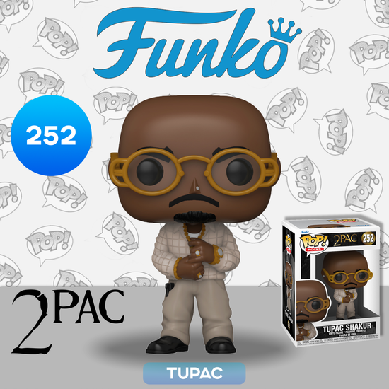 Фигурка Funko POP! Rocks 2PAC Tupac Shakur Loyal to the Game (252) 56738 / Фигурка Фанко ПОП! в виде рэпера Тупак