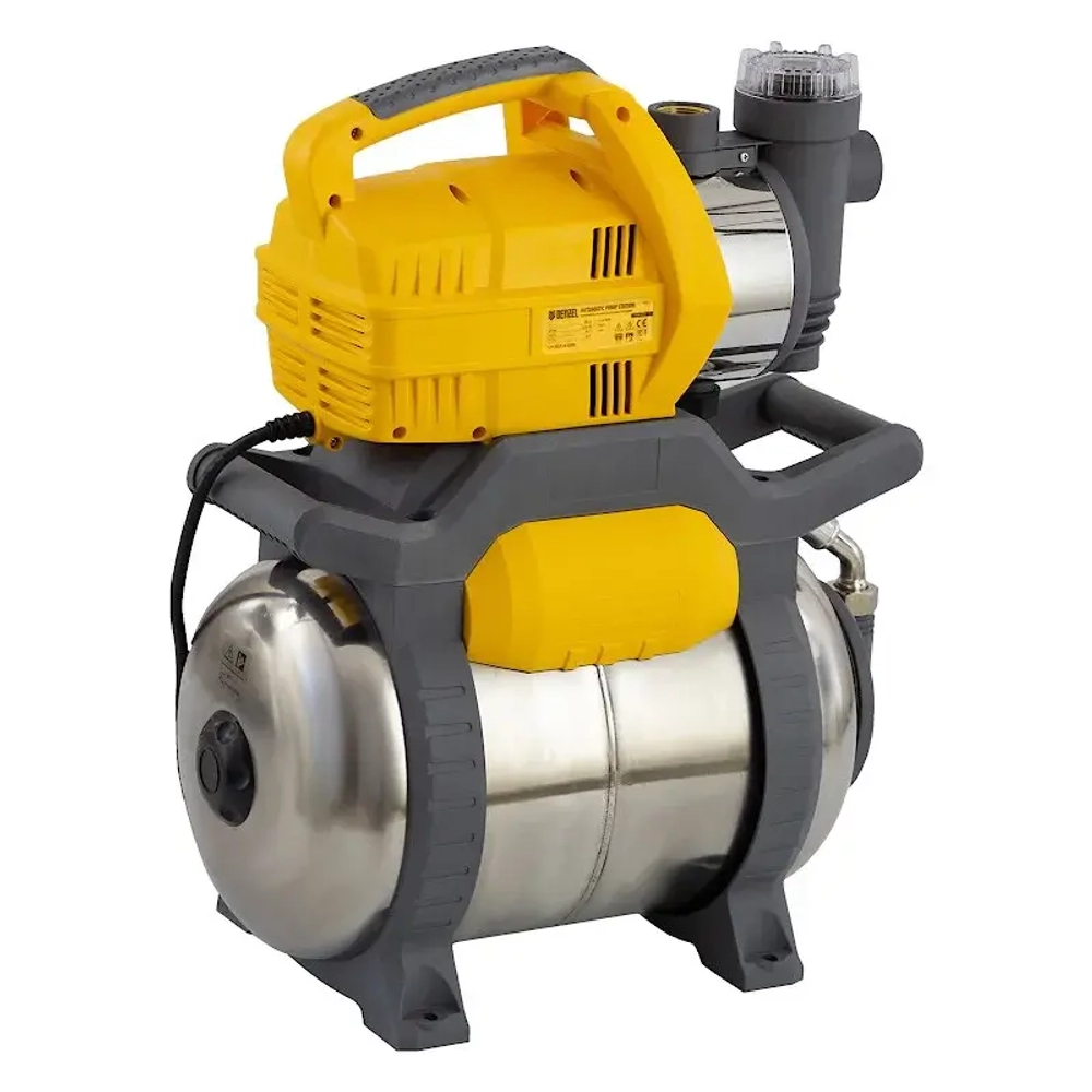 DENZEL X-PRO PSХ950X насосная станция 950 вт, 3300 л/ч, ресивер 24 л, высота подъема 38 м 97214