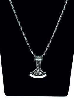 Славянский оберег Секира Перуна (Гром Секира Тора) магический амулет на цепочке