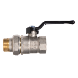 Кран шаровой латунный LD Pride 47.25.В-ГШ.Р Ду 25 Ру 40 вн-американка, (рычаг)