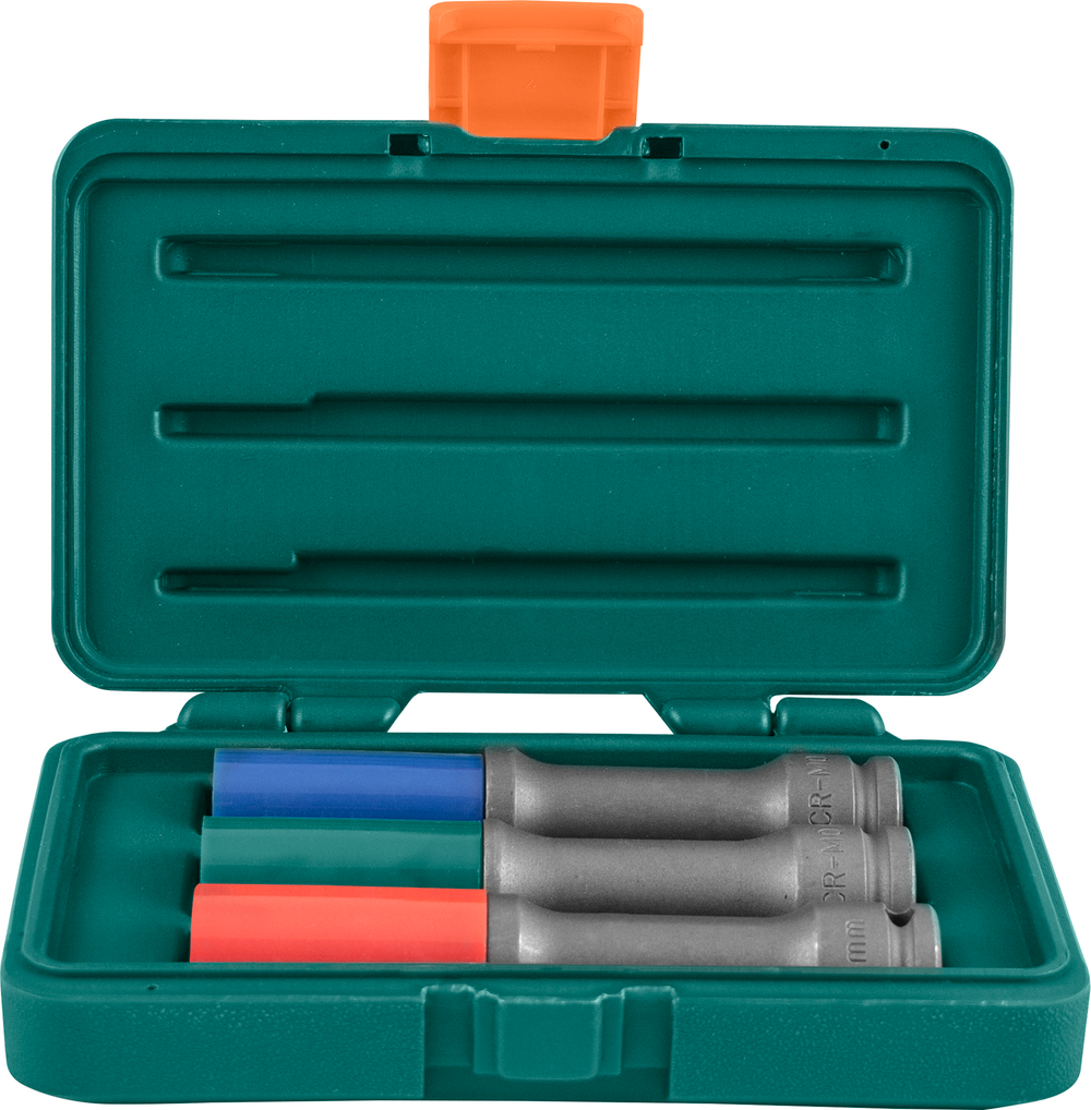 S18AD4103S Набор головки торцевые ударные тонкостенные глубокие для колесных дисков 17,19,21 мм