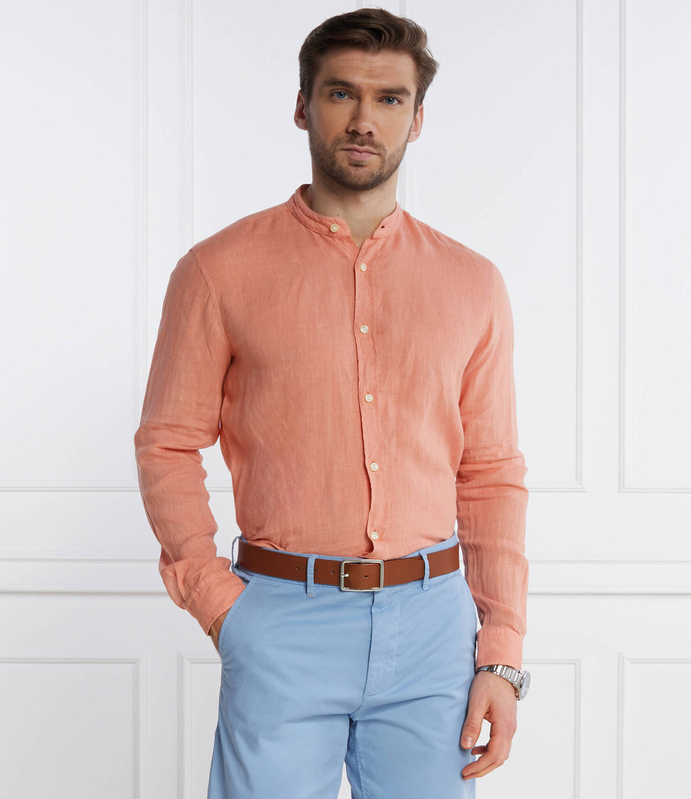 Льняная рубашка Race BOSS ORANGE - лососевый(50489339)