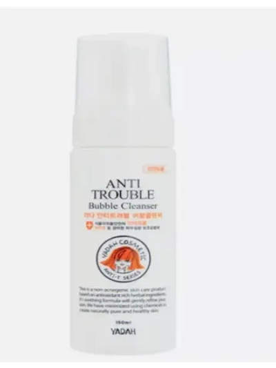 Пенка для умывания anti trouble bubble cleanser YADAH