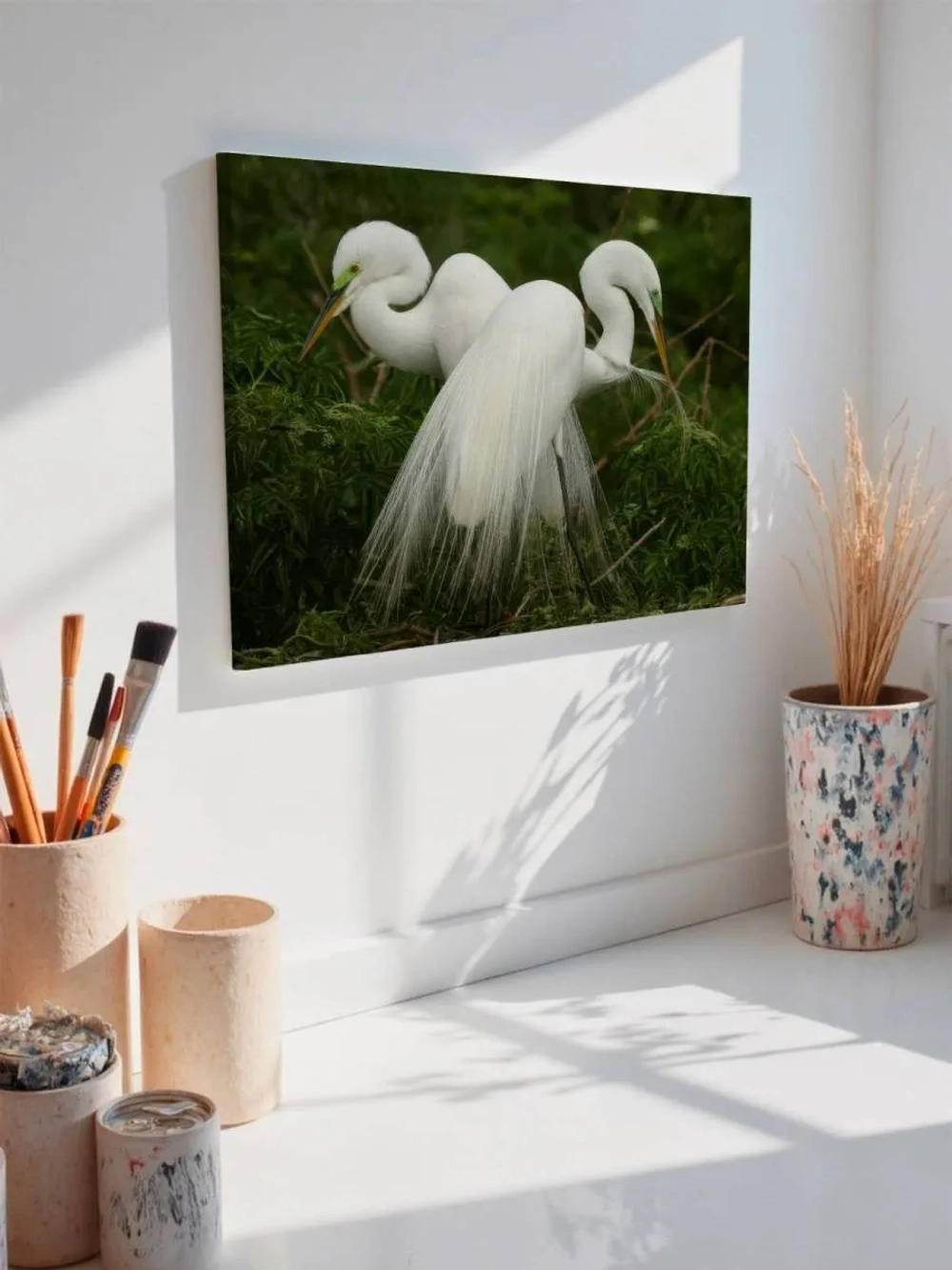 Картина на стену 40 X 50 Цапля