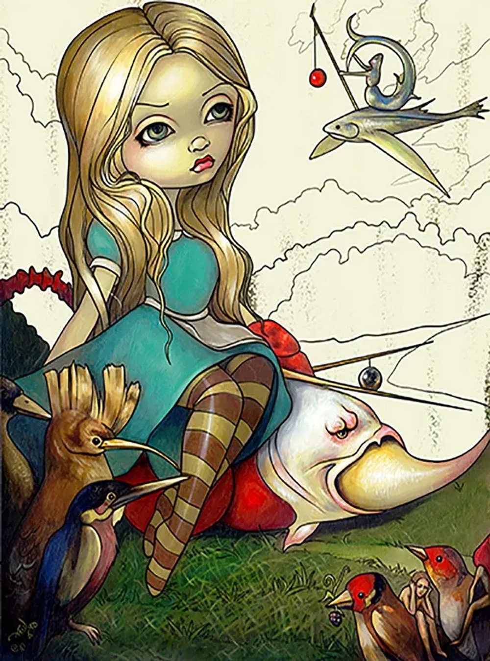 Jasmine Becket-Griffith Alice in Wonderland Coloring Book