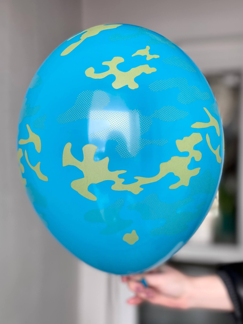 Воздушный шар с рисунком камуфляж/милитари 35см ПАЛИТРА №4358