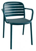 Кресло пластиковое Papatya Tarabya-K, мраморное море