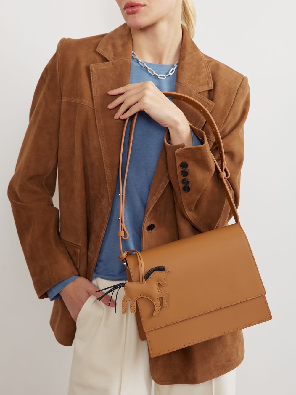 БРЕЛОК ЛОШАДКА NUDE|BLACK