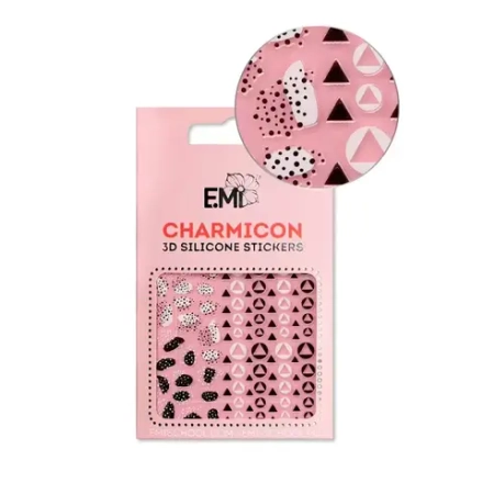 Charmicon 3D Silicone Stickers №120 Геометрические узоры