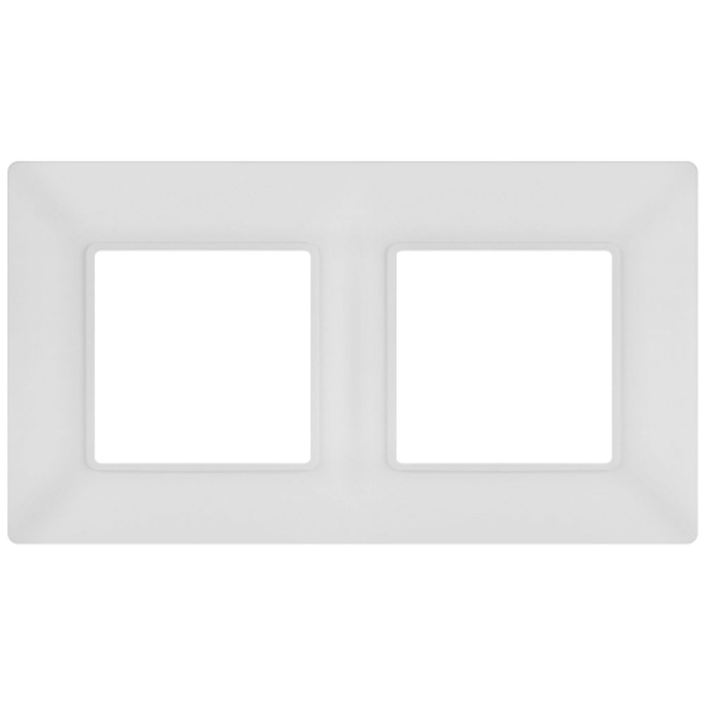 Рамка для розеток и выключателей ЭРА Elegance 14-5002-01М на 2 поста, белый матовый