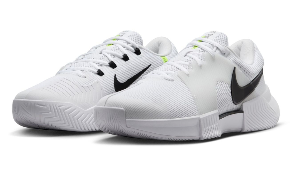 Мужские кроссовки теннисные Nike Zoom GP Challenge 1 - white/black-white