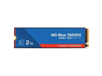 SSD накопитель Western Digital Blue SN5100 2ТБ, M.2 2280, PCIe 4.0 x4, NVMe [WDS200T5B0E]