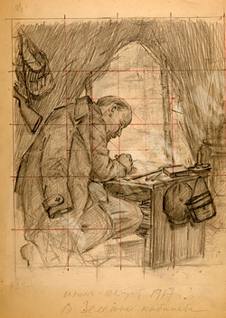 Аладжалов Степан Иванович (1903-1969) Два эскиза Ленина В.В. 1917 гг