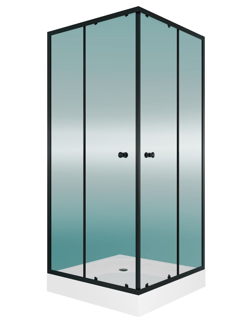 Душевое ограждение DIONRIA (90х90) стекло прозрачное, поддон низкий