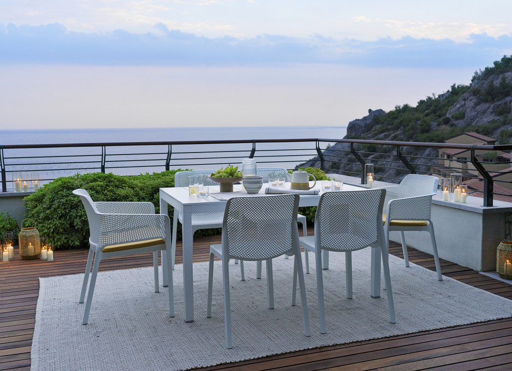 Стол металлический раздвижной Rio Alu 140 Extensibile