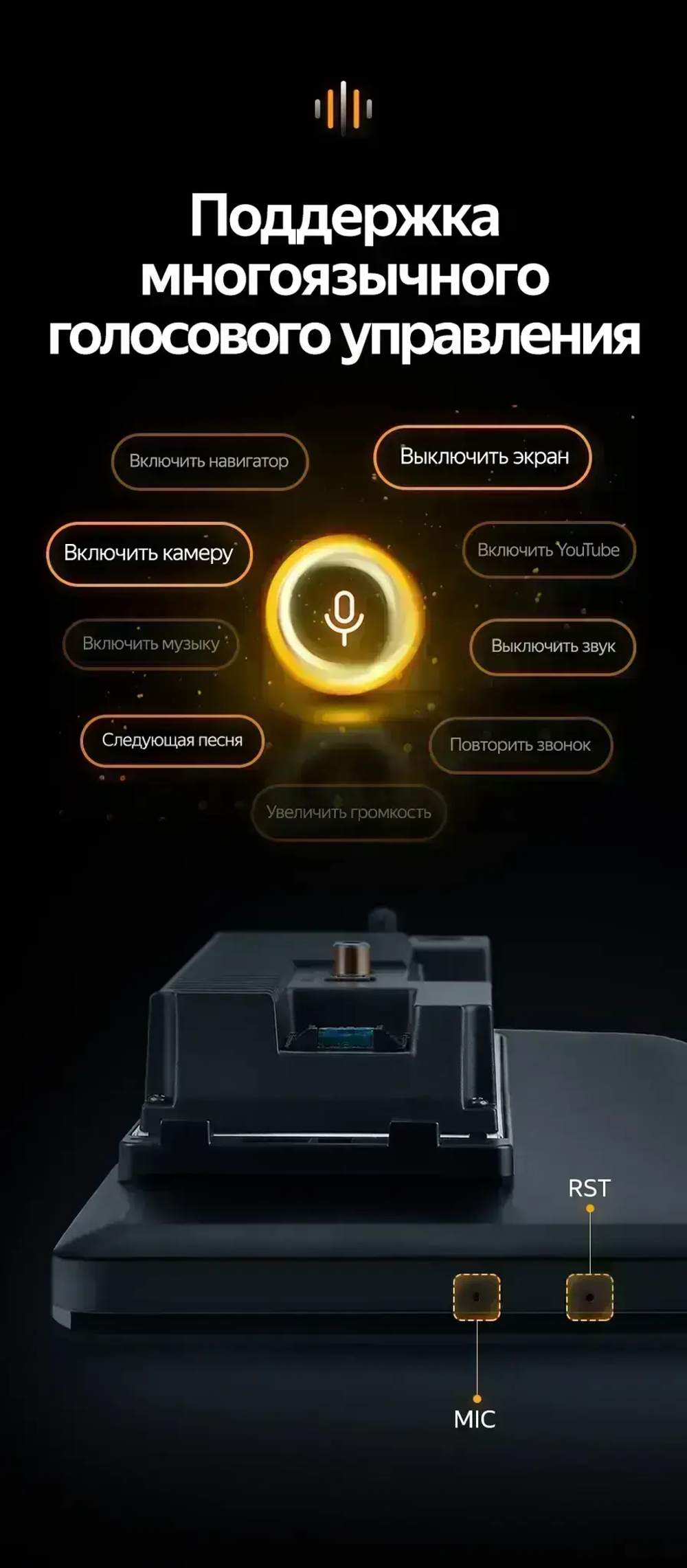 Магнитола для KIA Carnival 3 2014-2020 (рамка-накладка) - Teyes LUX ONE 360 монитор 12.3" 2K QLED на Android 10, 6Гб+128Гб, CarPlay, 4G SIM-слот, 4 камеры в комплекте