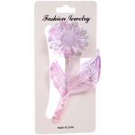 Заколка-краб для волос «Мон Пион», подсолнух, микс 6 цветов, 11см (Блистер)