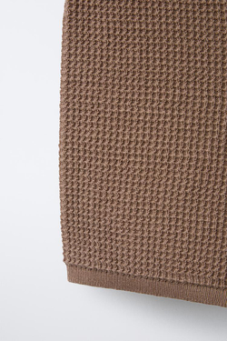 ZARA ТРИКОТАЖНЫЕ ШОРТЫ, КОРИЧНЕВЫЙ