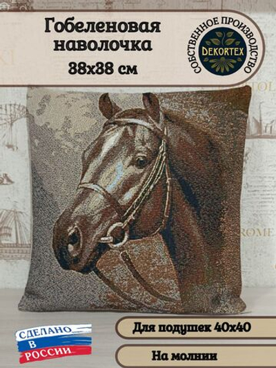 Декоративный гобеленовый чехол для интерьерной подушки Ветер 38*38