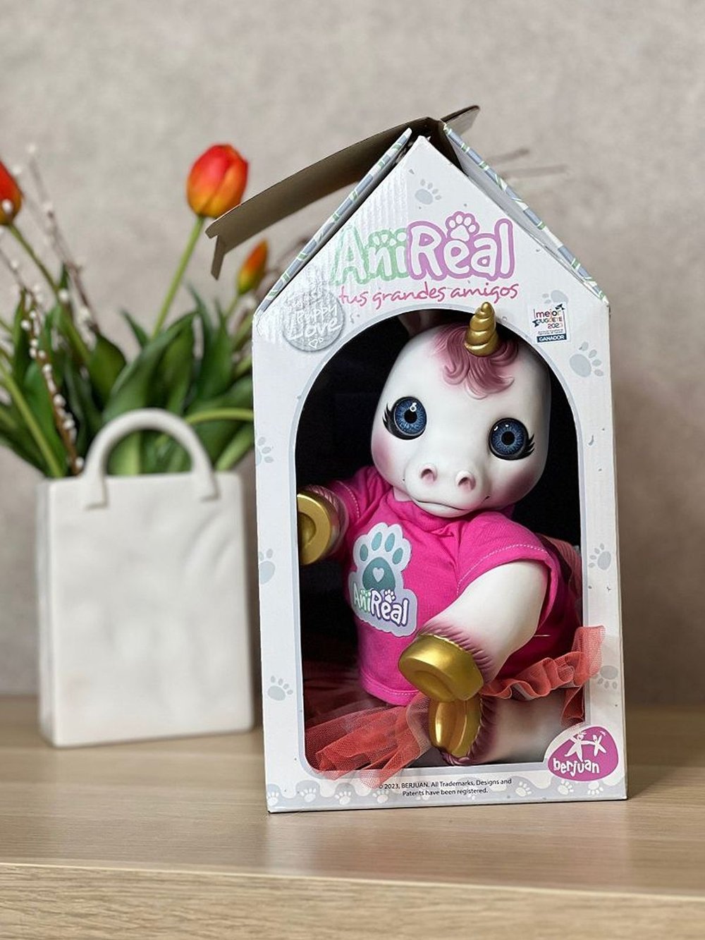 Игрушка мягконабивная 35см AniReal Единорожка (60105)