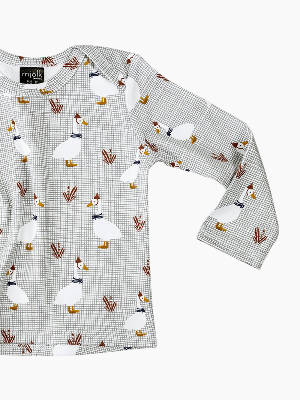 Футболка с длинным рукавом Mjölk Гуси