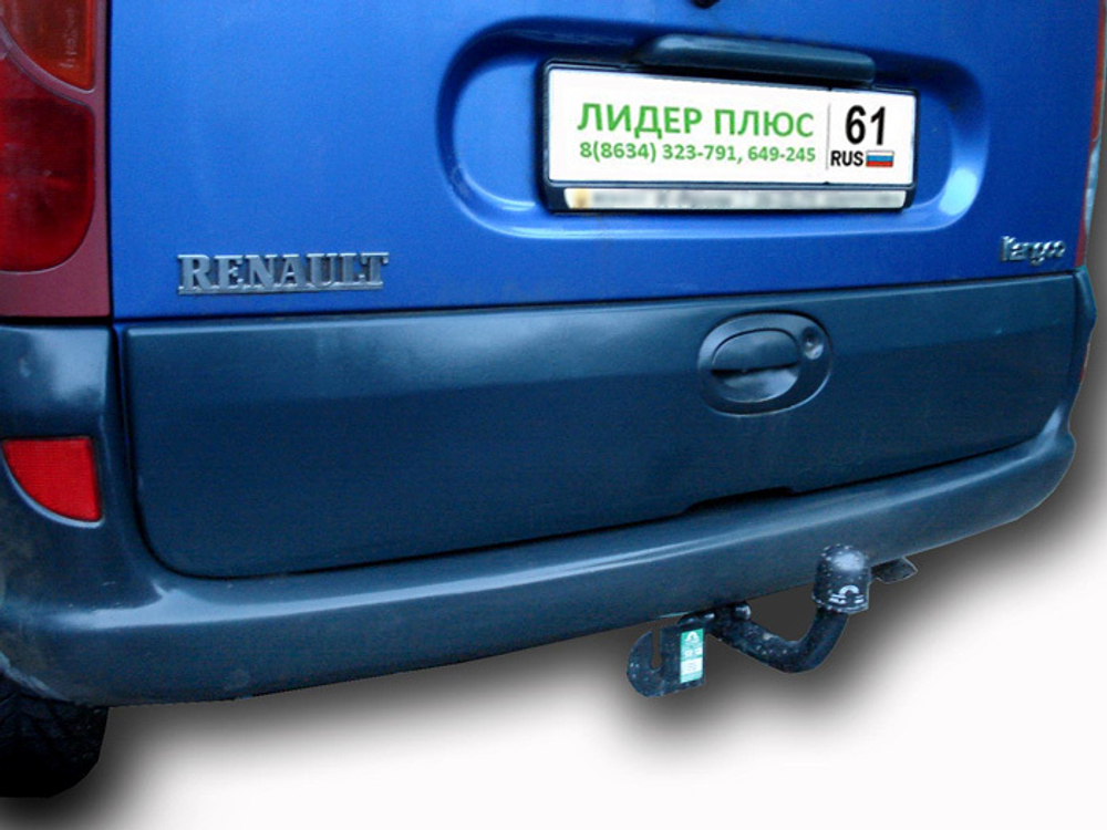 Фаркоп(прицепное) Лидер-Плюс для RENAULT KANGOO 1997-2008(паспорт и сертификат в комплекте)(без электрики)R106-A