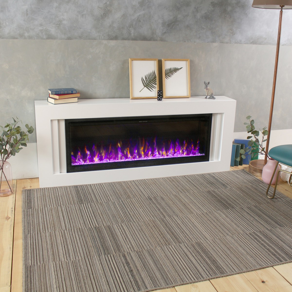 Электрокамин RealFlame Stockholm 50 WT белый с очагом Saphir 50