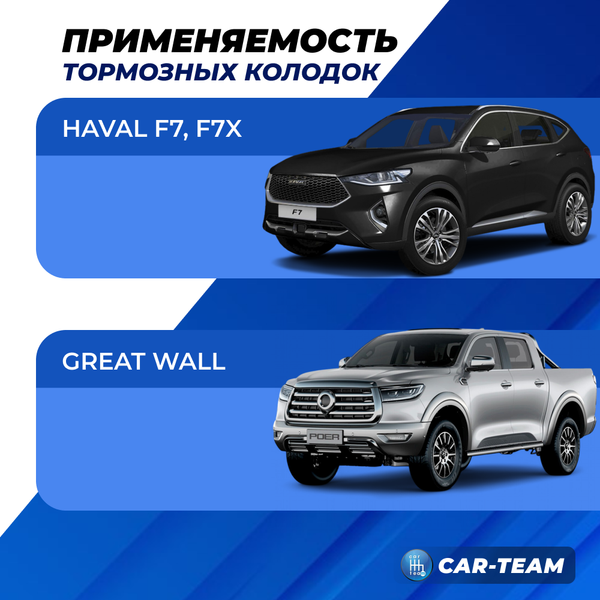 Колодки тормозные задние (керамические) Haval F7, F7X, Great Wall (арт. ZCP-0539)