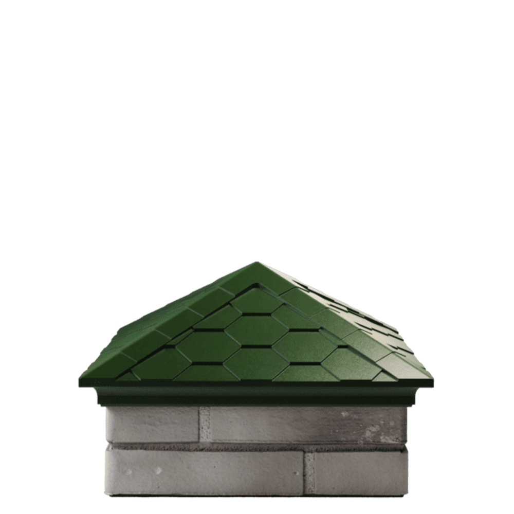 Колпак полимеркомпозитный Everest 390*390 (1,5 кирпича) зеленый