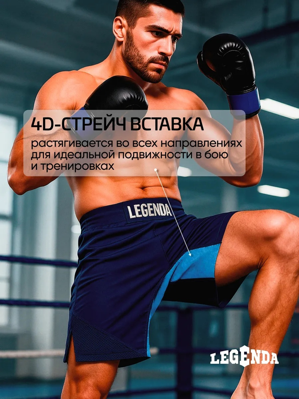 Шорты MMA Legenda Варяги 2 черные