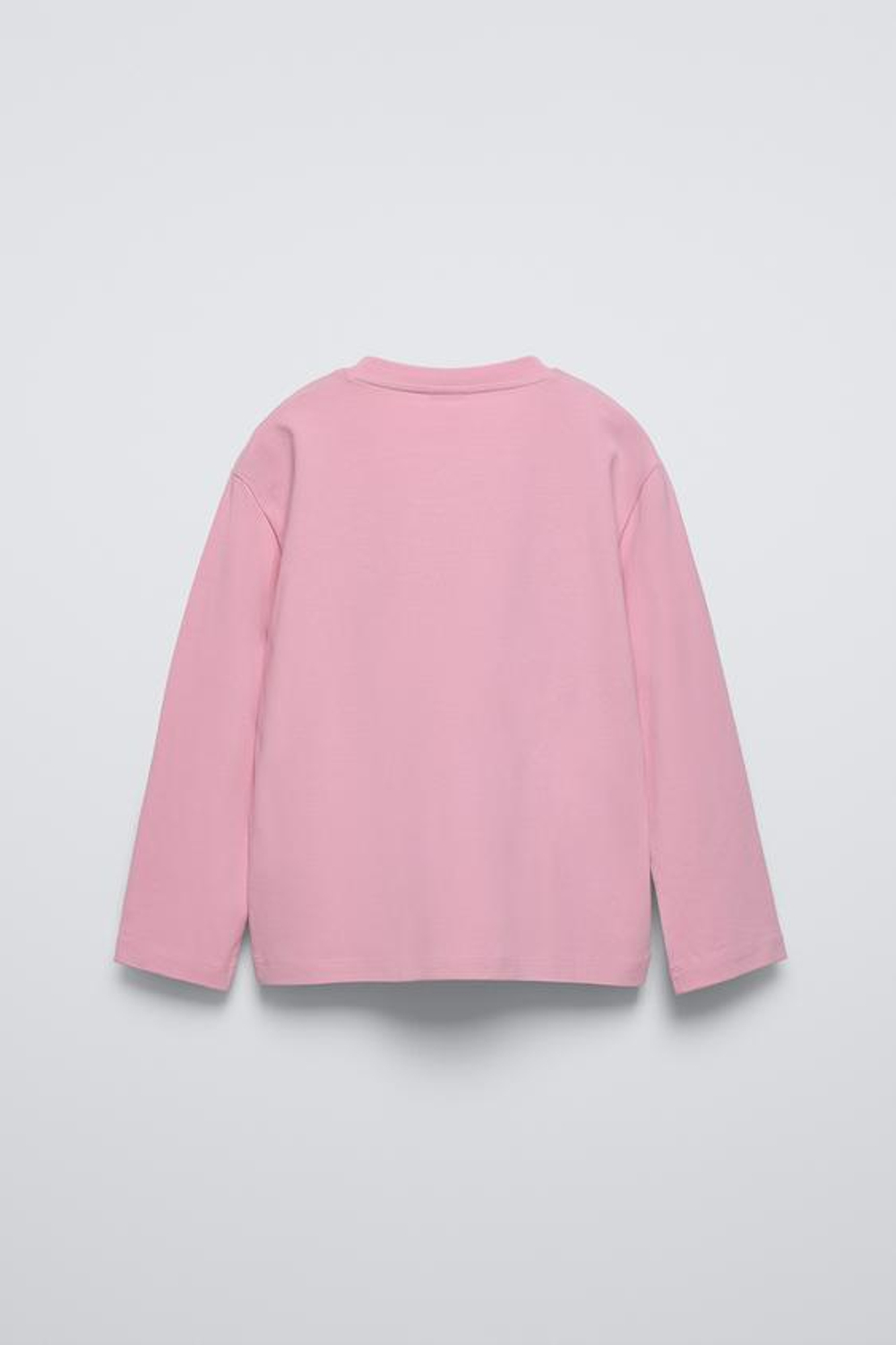 ZARA ФУТБОЛКА СВОБОДНОГО КРОЯ, РОЗОВЫЙ