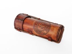 Nautical Подзорная труба в кожаном футляре