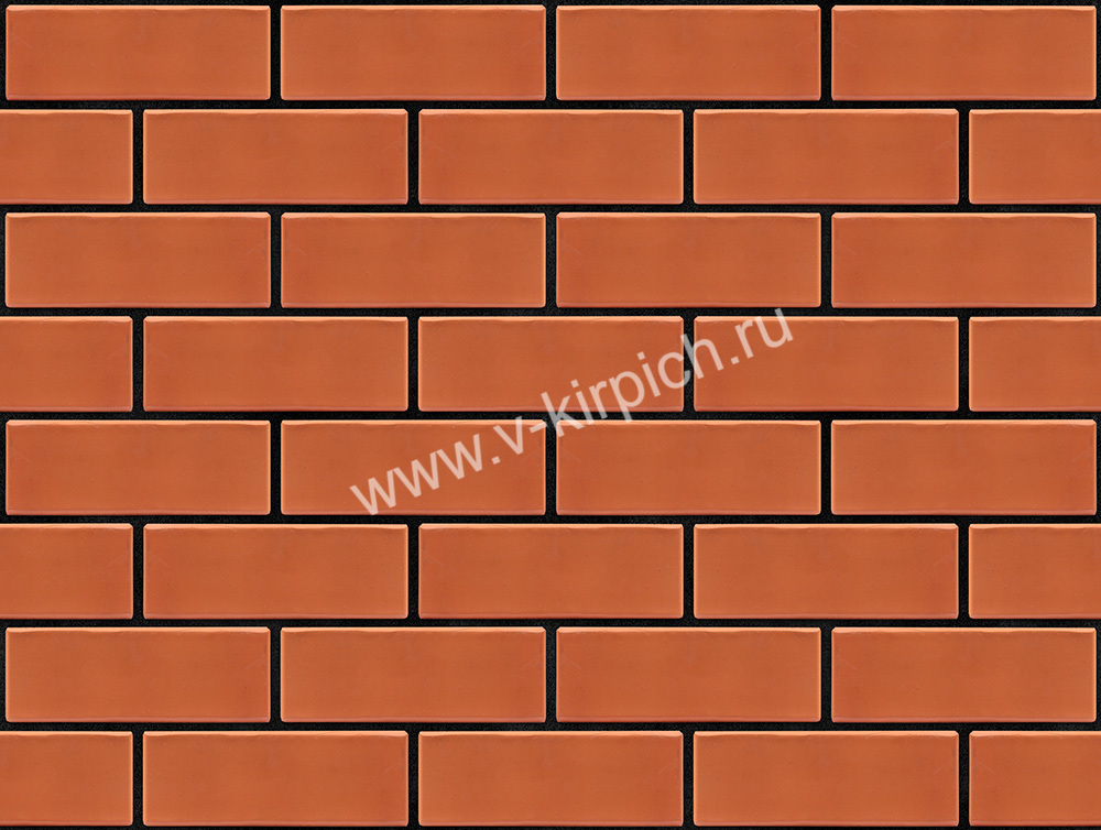 Кирпич лицевой Воротынский утолщенный красный, гладкий