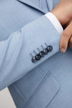 Мужской классический костюм (голубой) В56