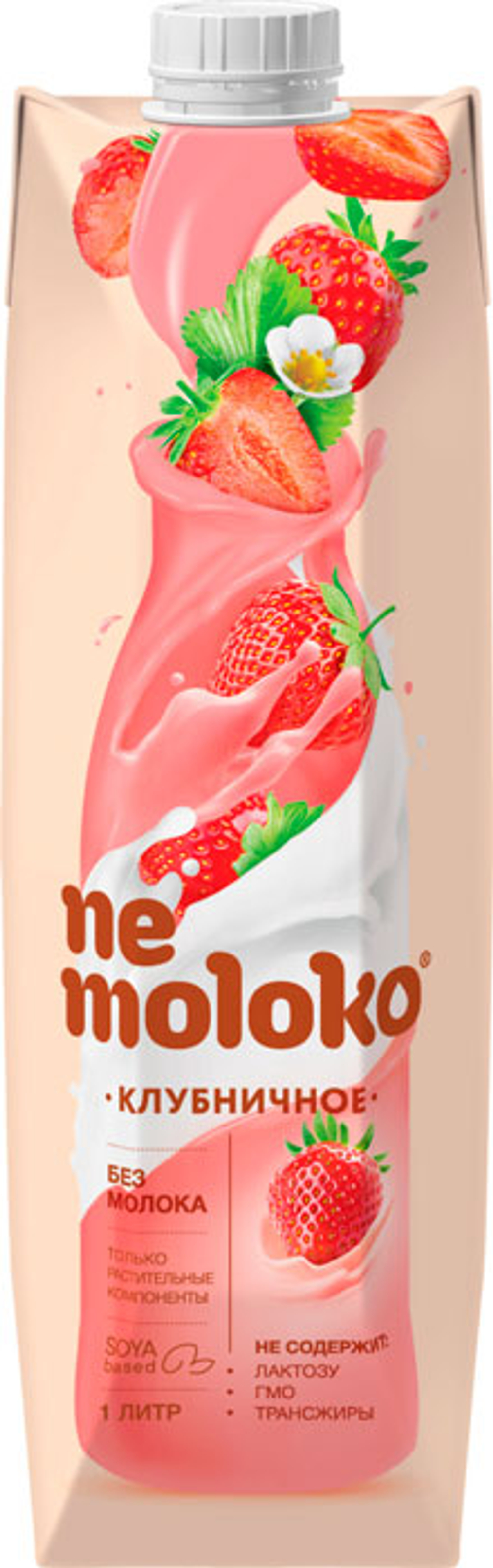 Напиток Nemoloko Professional Соевое Клубничный 1,0 л