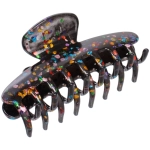 Заколка - краб для волос «AKS - VIENTO», микс 6 цветов, классика, 9,5*3,5см