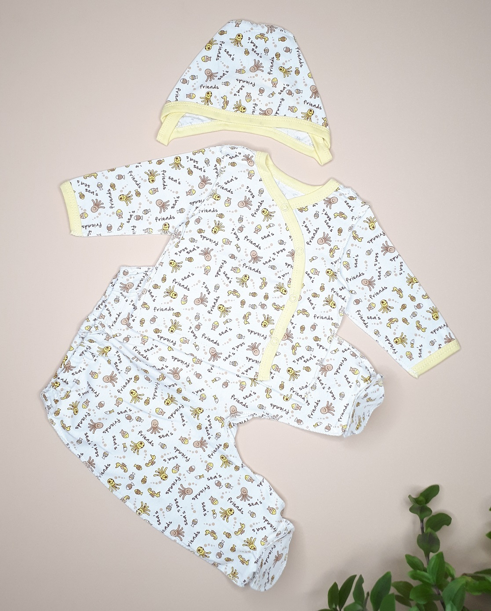 Комплект Морские друзья (жёлтый)