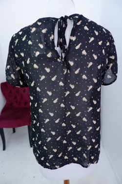 Блузка Froggy с котиками, милая, маркировка M, на 46 размер