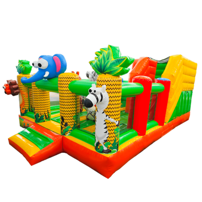 Коммерческий надувной батут «Чудо-сафари», 6*4*2,8 м